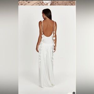 COPY - MESHKI elenora rose gown - white backless